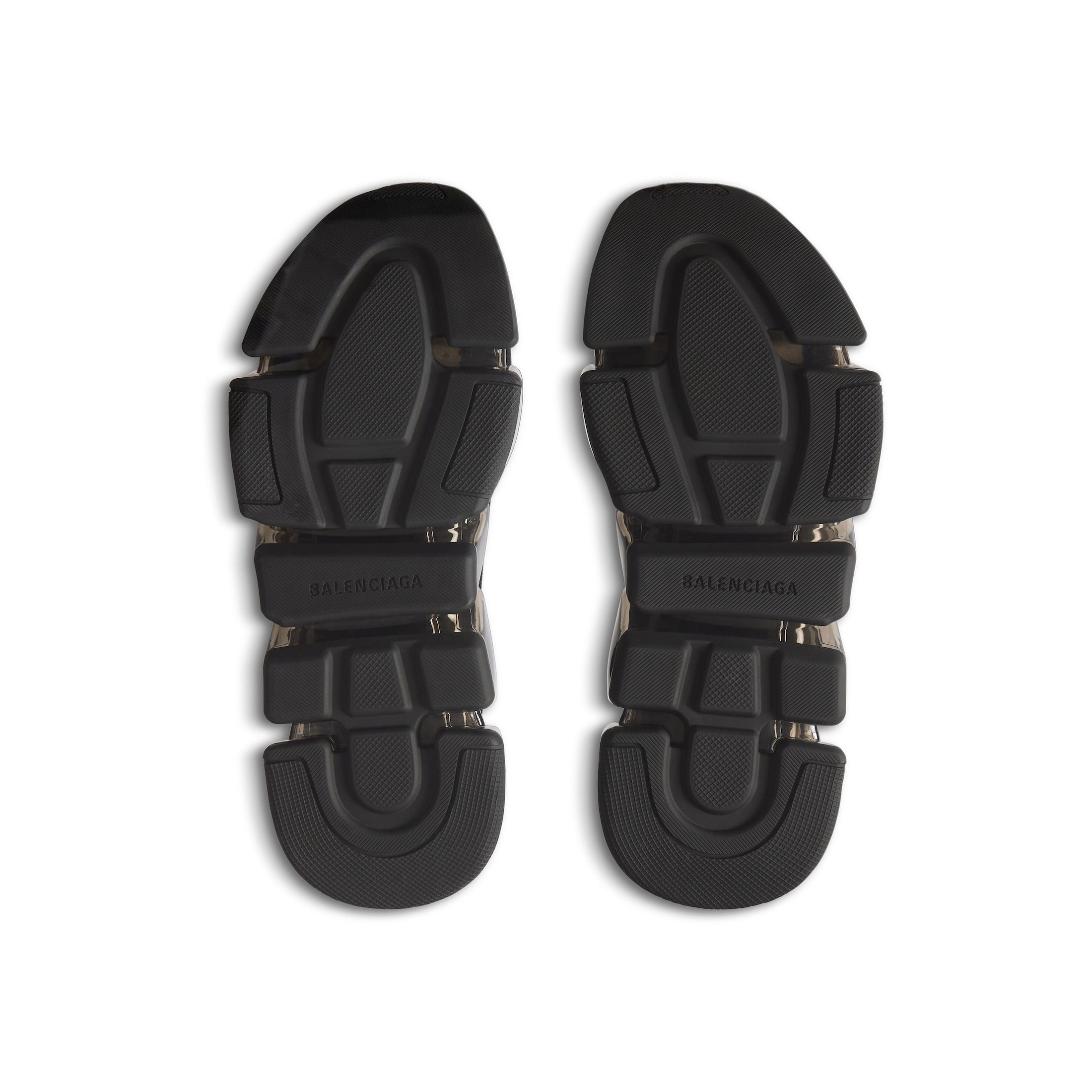 MEN'S SPEED 2.0 FULL CLEAR SOLE RECYCLED KNIT SNEAKER IN BLACK