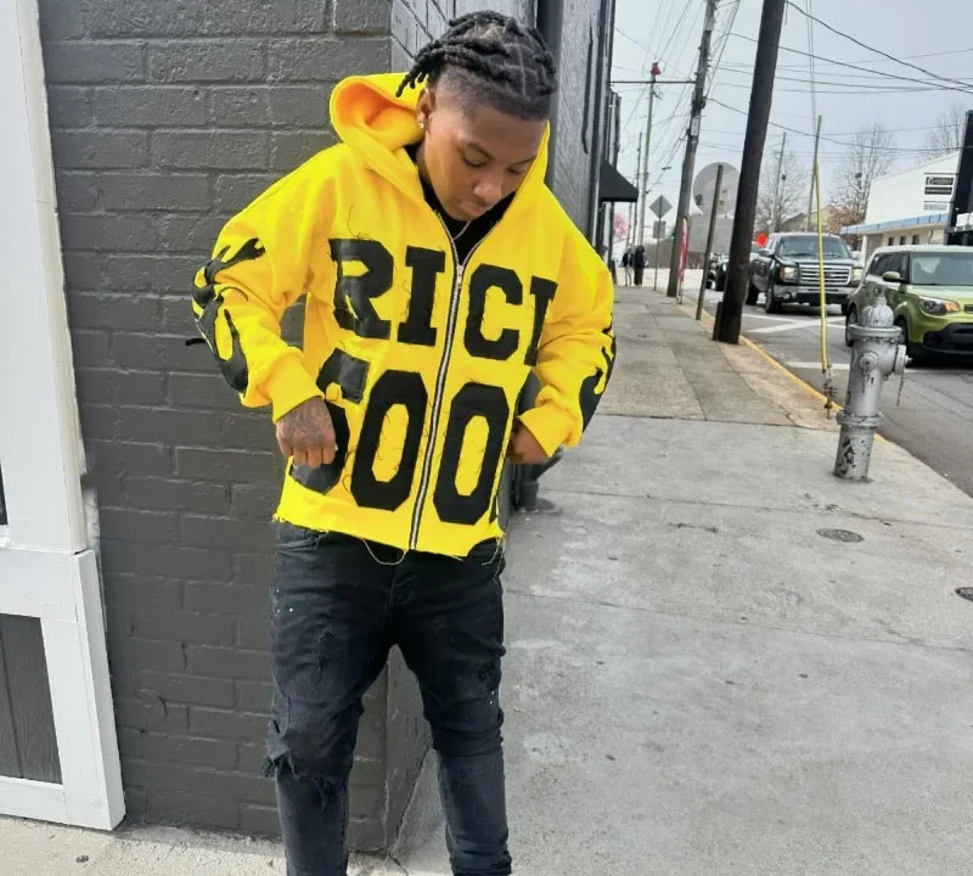 European and American Fashion Zipper Sweatshirt Men Y2k Trendy Letter Embroidery Oversized Hoodie Street Hip-hop Clothing Women