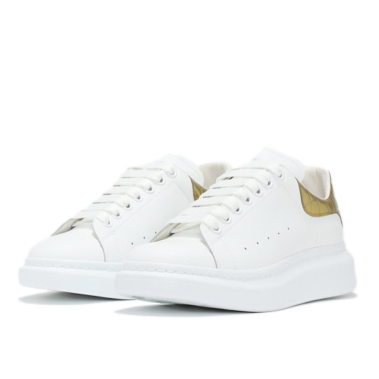 Alexander McQueen Oversized Sneaker 'Gold Crocodile