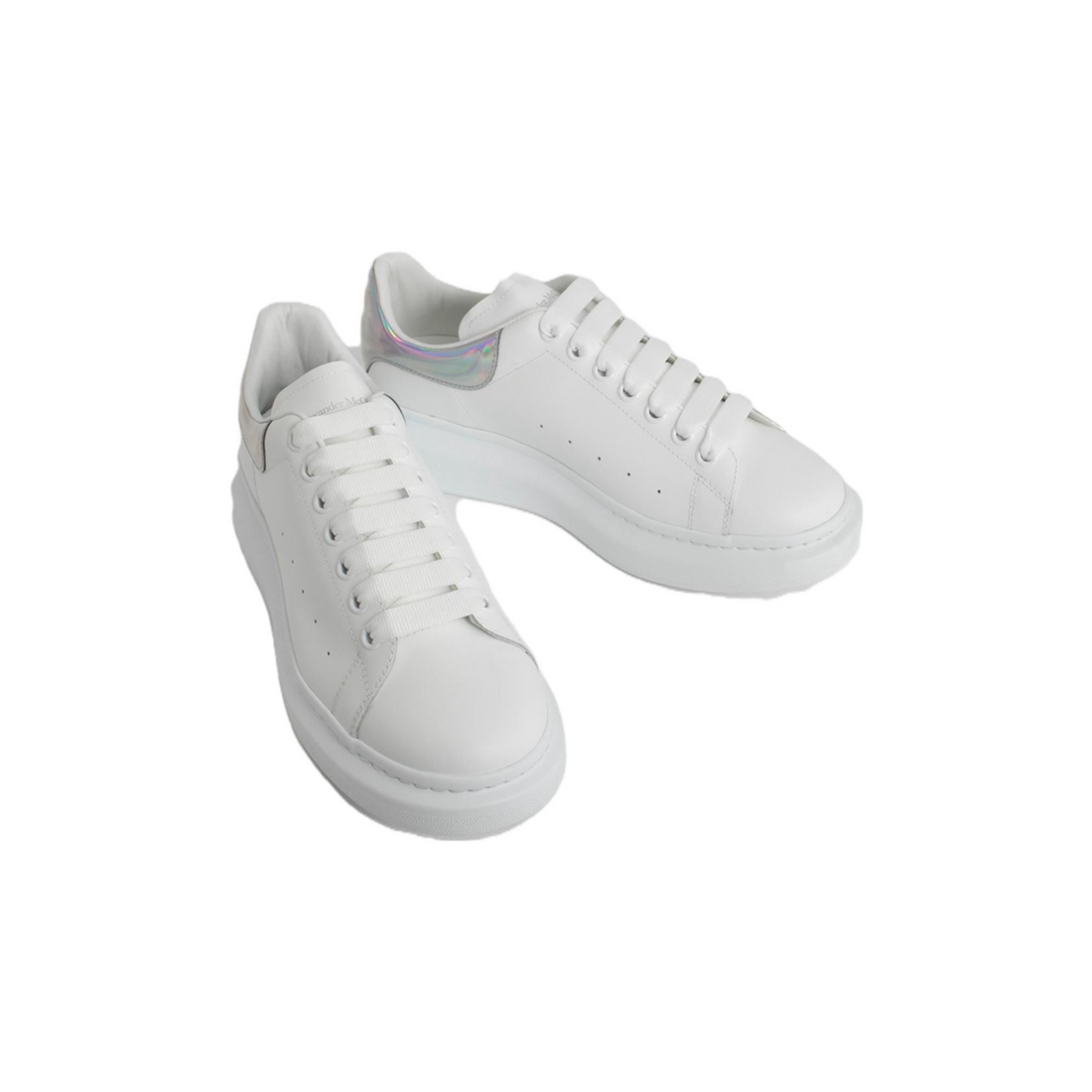 Alexander McQueen Oversized Low-Top Sneakers 'White Silver