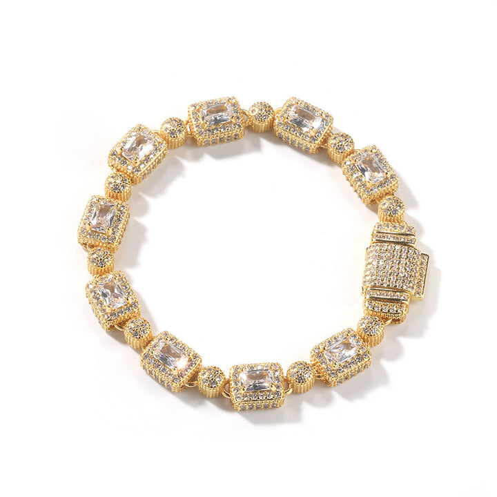 Ice Fashion Pink Hip Hop Men and Women Full Rhinestone Zircon