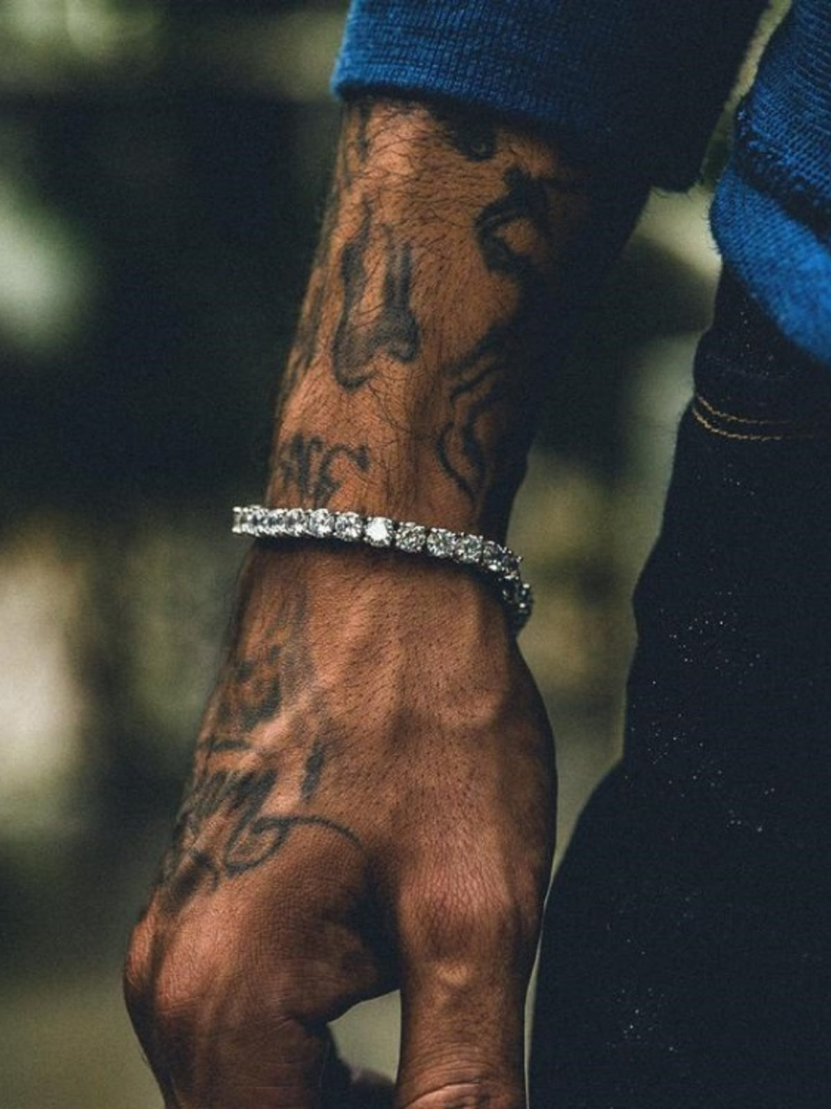 Bing Bing Hiphop Men and Women Night Club Hipster Super Flash Bracelet Rhinestone Bracelet