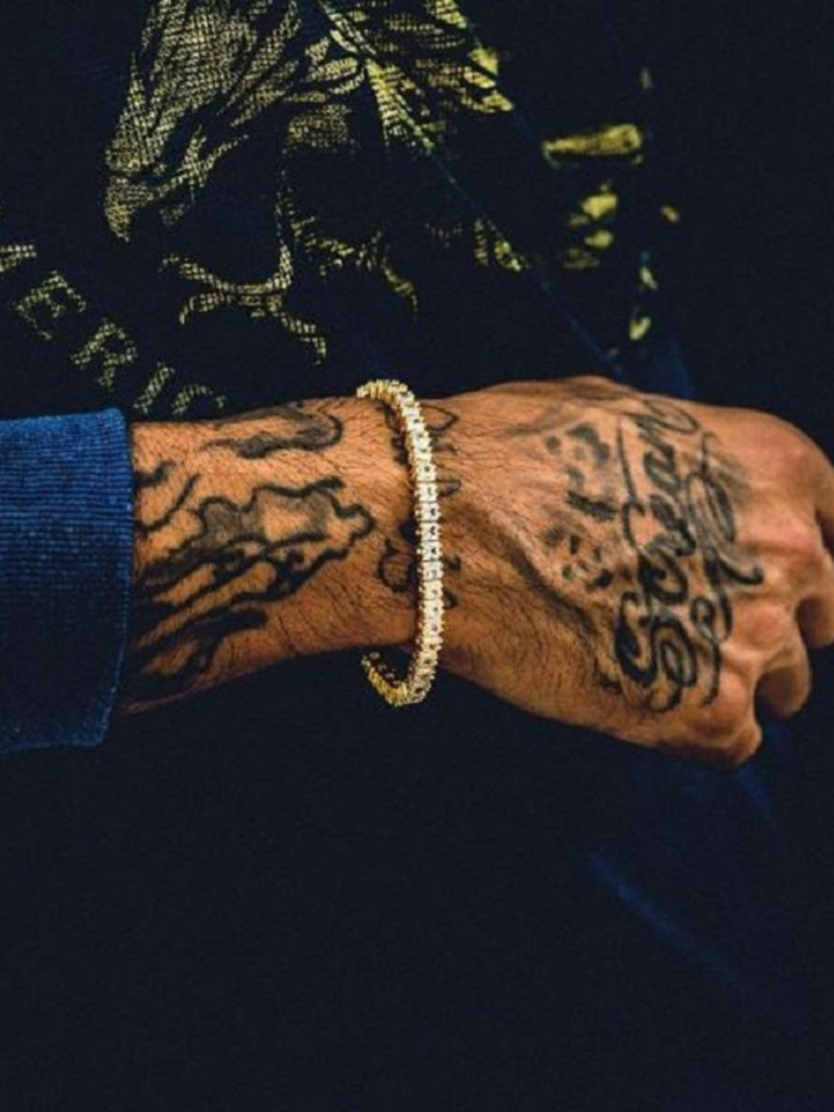 Bing Bing Hiphop Men and Women Night Club Hipster Super Flash Bracelet Rhinestone Bracelet