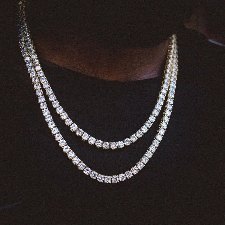 Zircon Men and Women Full Diamond Hip Hop Necklace