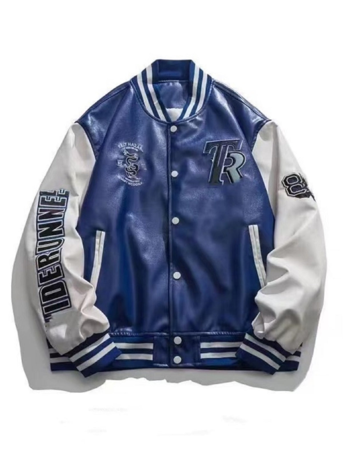 Leather Pilot Baseball Jacket Couple Coat Baseball Clothing Jacket Outwear Men and Women