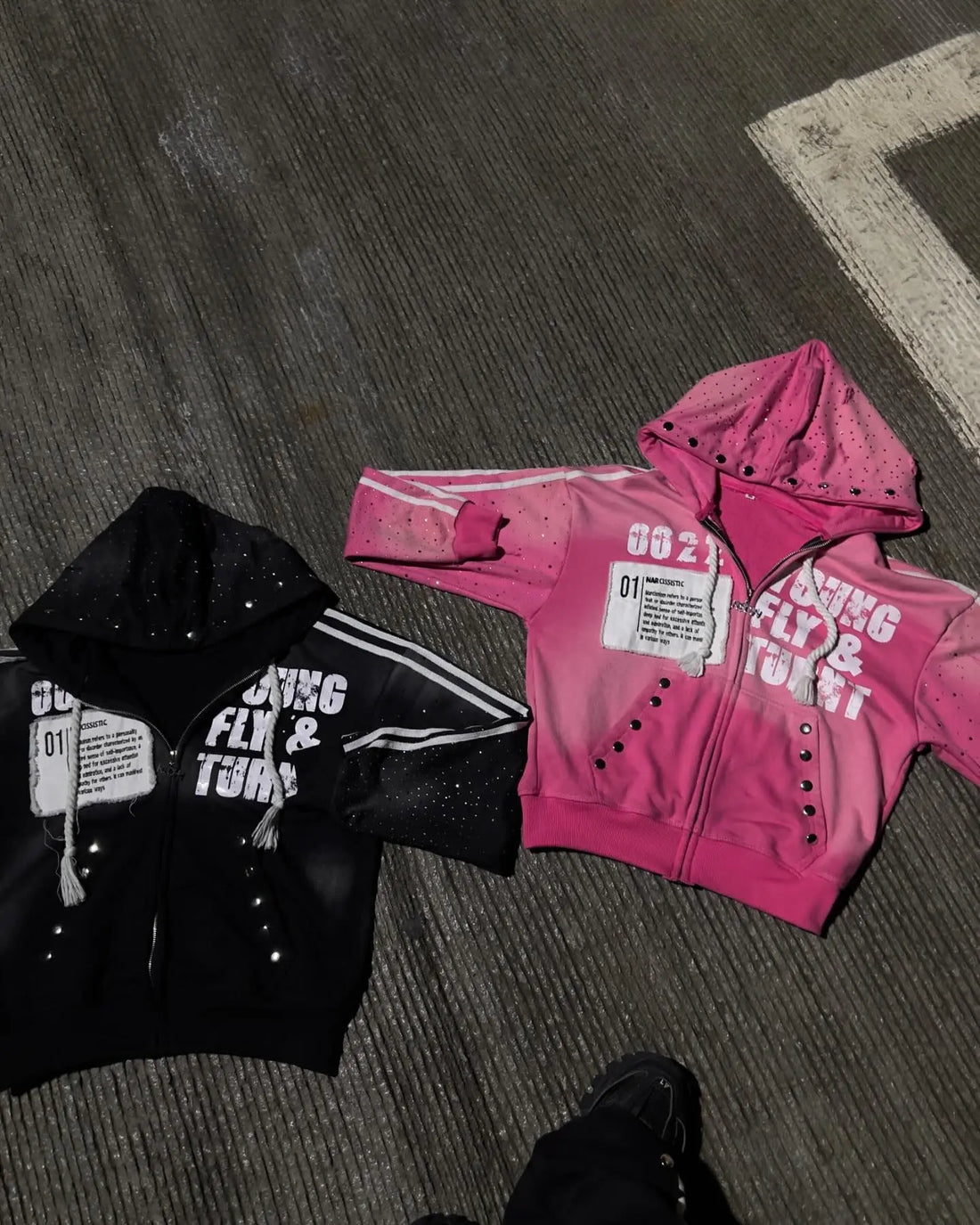 Hip Hop Hoodie Y2k Retro Klein Stone  Men And Women Streetwear