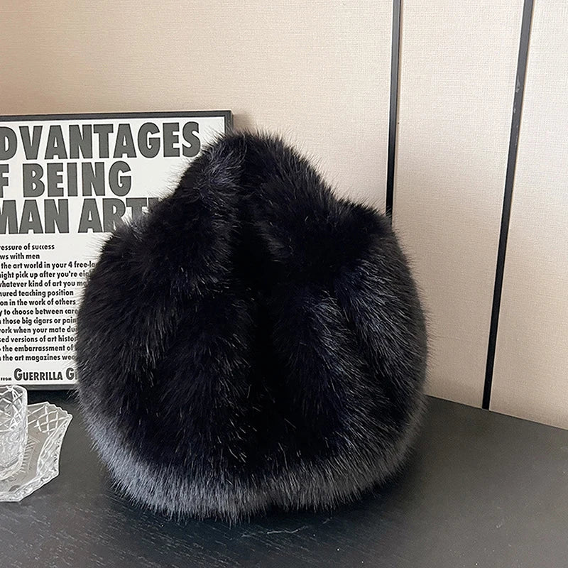 Girls Luxury Small Tote Bag Versatile Exquisite Autumn Winter Shoulder Handbag Gifts