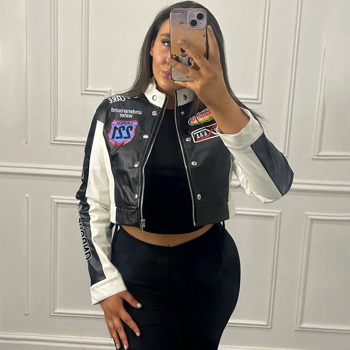 Street Single-Breasted Hipster Autumn Trend Zip Coat