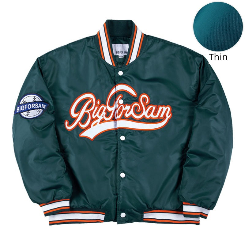 Big for Sam Spring and Autumn Loose Embroidered Baseball
