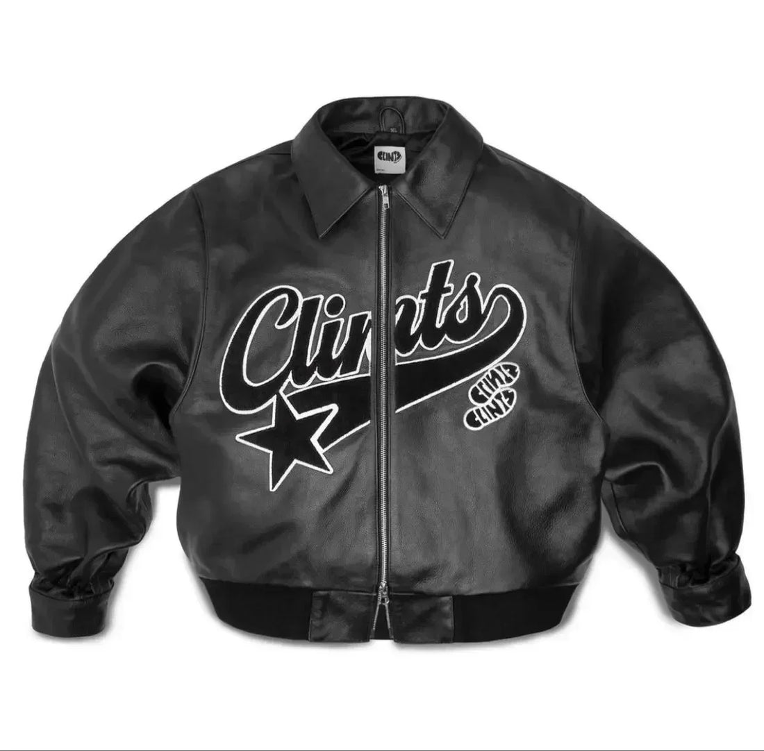 Mens Hip Hop Leather Wear Leather Zipper Jacket Coat Streetwear