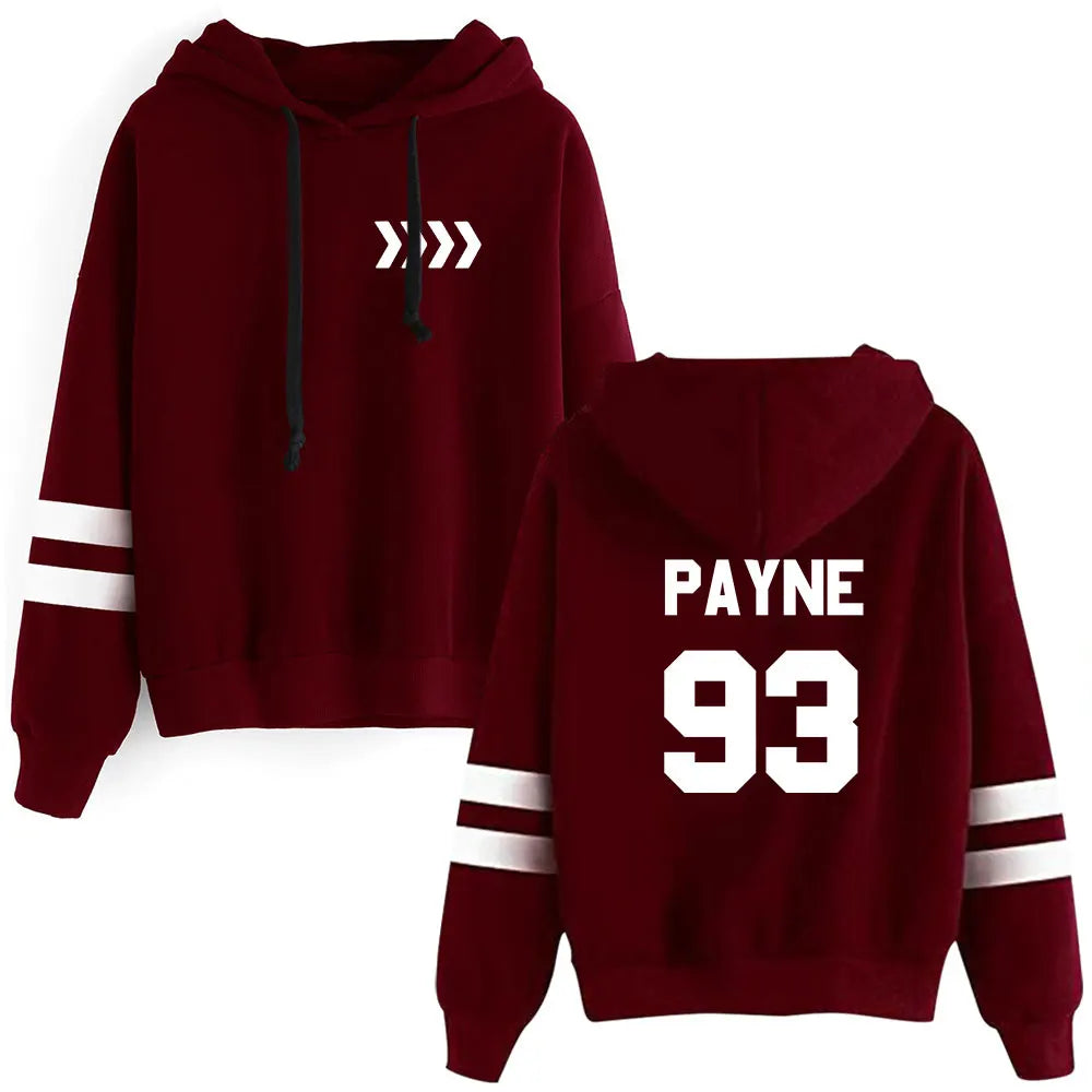 2025 hip hop Liam Payne Tribute Hooded rap Payne 93 hooded Long Sleeve  Pocketless Sweatshirt Men Women Pullover