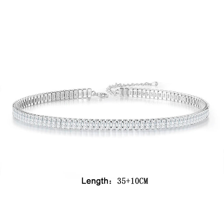 Women Luxury Clear Crystal Geometric Sexy Banquet Party Shiny Jewelry ﻿