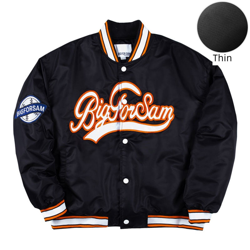 Big for Sam Spring and Autumn Loose Embroidered Baseball