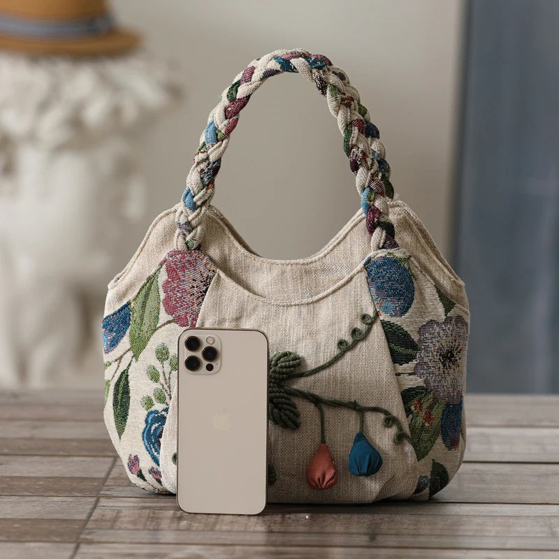 Original Ethnic Style Handbag Canvas  for Women 2025