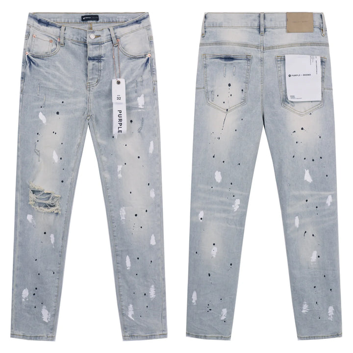 Purple Jeans American High Street Retro Designer Jeans