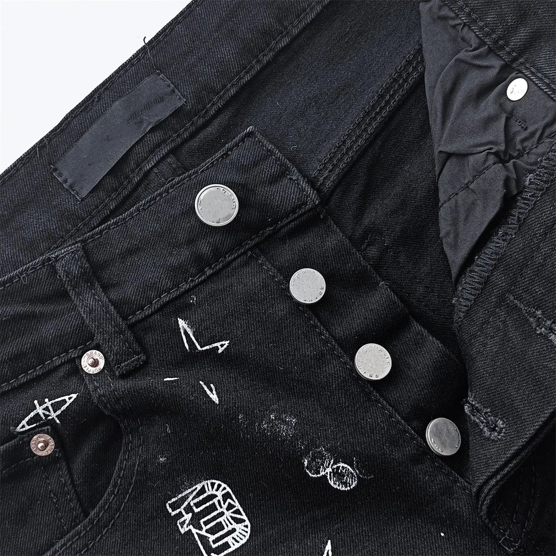 New Purples jeans Men High street Retro Fashion Skinny pants Trousers