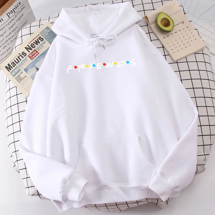 Sweatshirt Simple Crewneck Hooded Street Oversize Autumn Men's Clothes