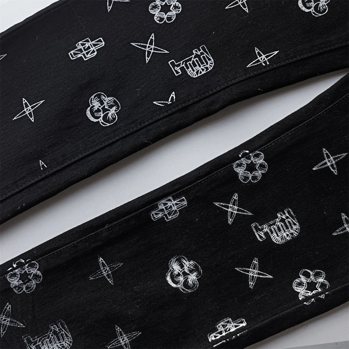 New Purples jeans Men High street Retro Fashion Skinny pants Trousers