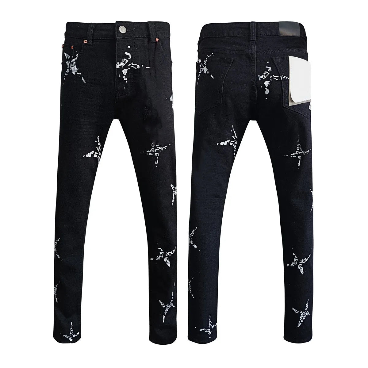 New Purples jeans Men High street Retro Fashion Skinny pants Trousers