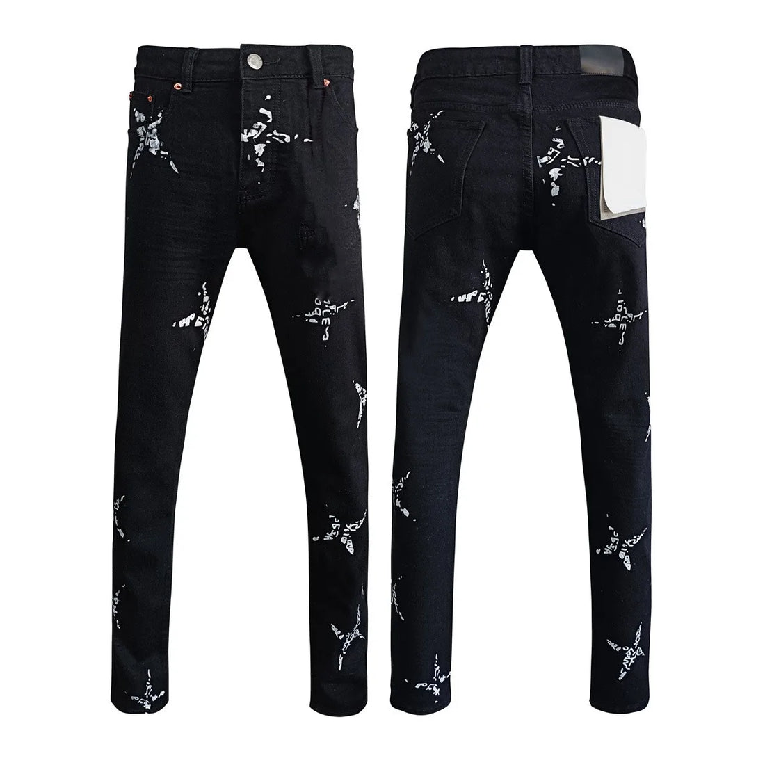 New Purples jeans Men High street Retro Fashion Skinny pants Trousers