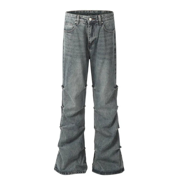 Mens American Design Jeans  Cleanfit Casual Loose Blue Denim Long Pants