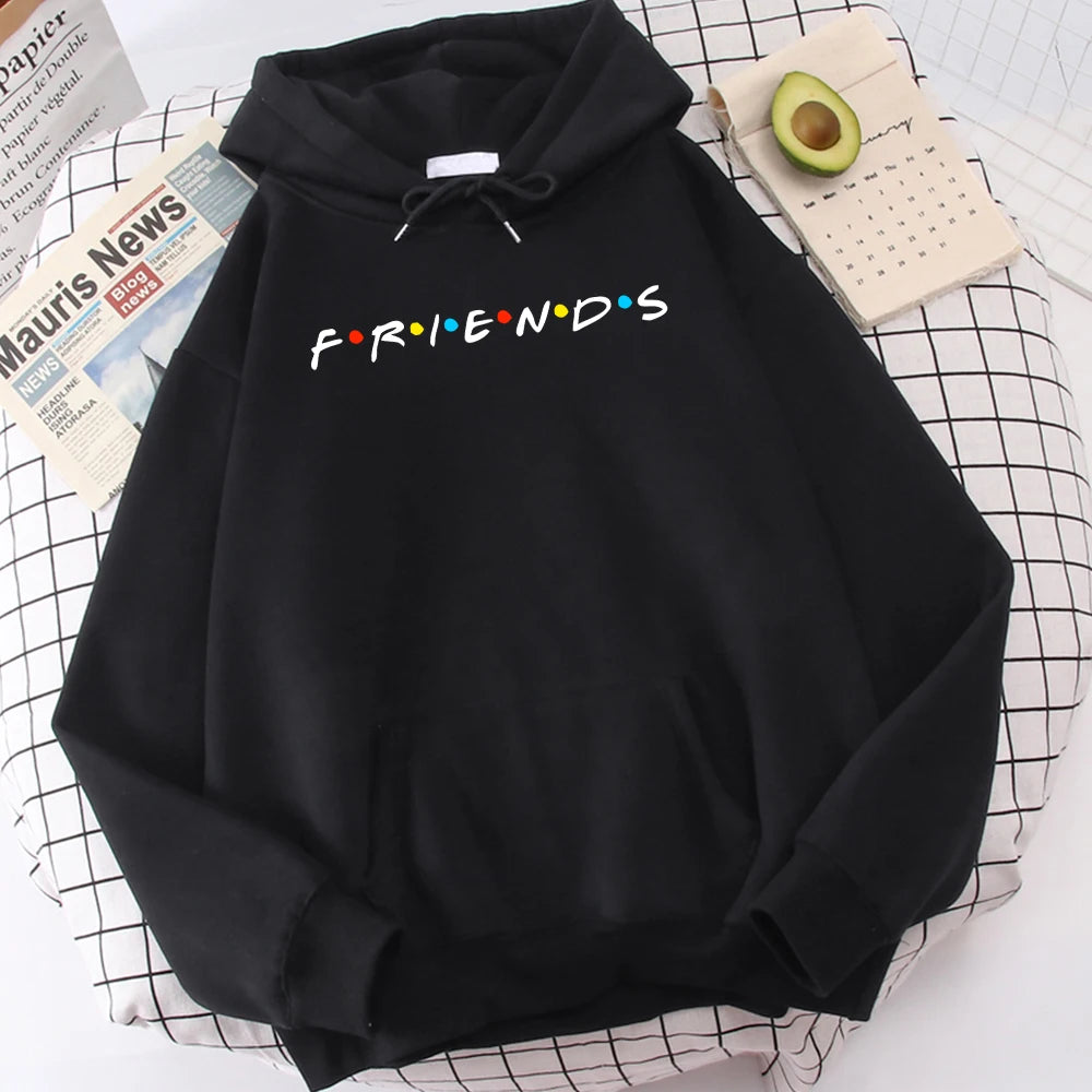 Sweatshirt Simple Crewneck Hooded Street Oversize Autumn Men's Clothes
