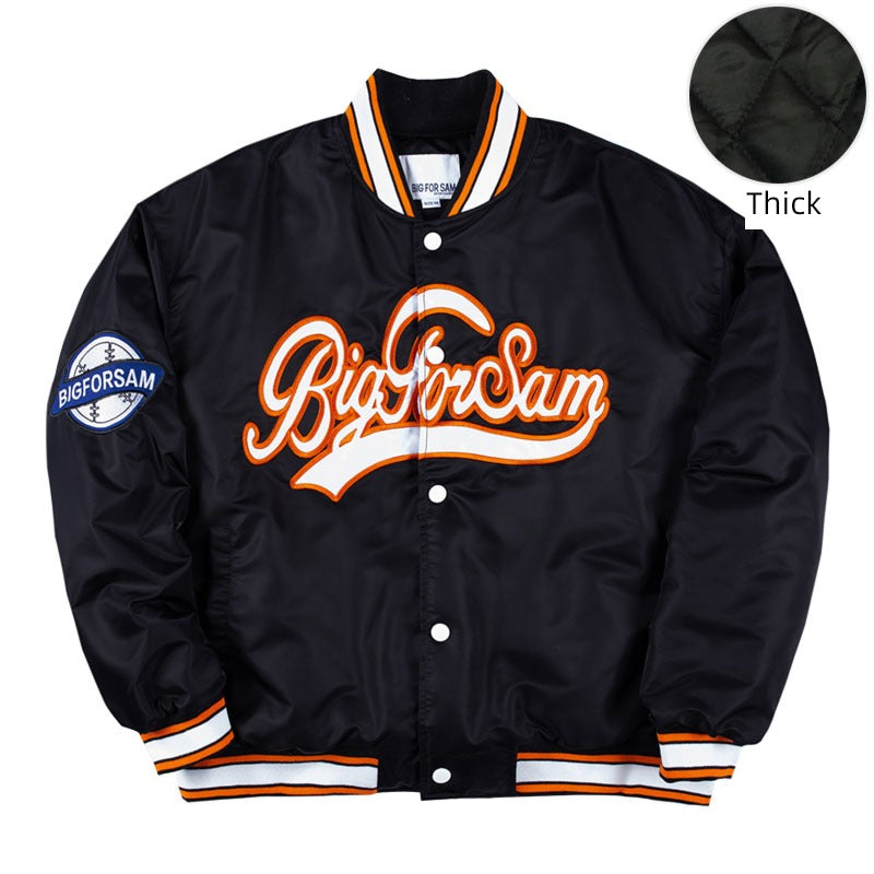 Big for Sam Spring and Autumn Loose Embroidered Baseball
