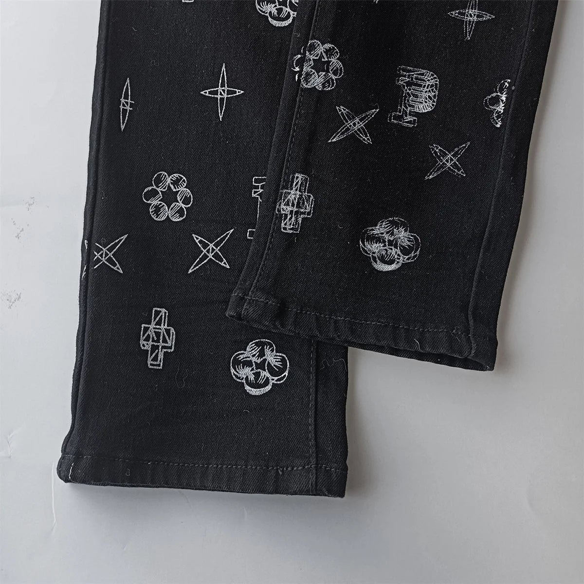 New Purples jeans Men High street Retro Fashion Skinny pants Trousers