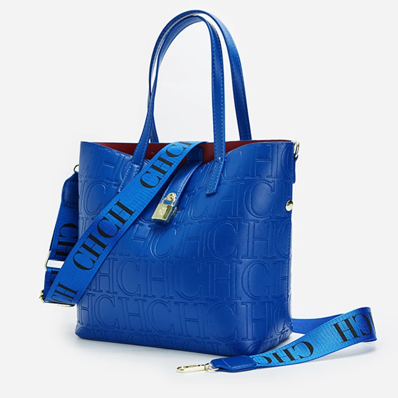 CH Classic Large Capacity Brand Shoulder Bag Letter Shoulder Strap Design Trendy Fashion Elegant Niche Crossbody Bag