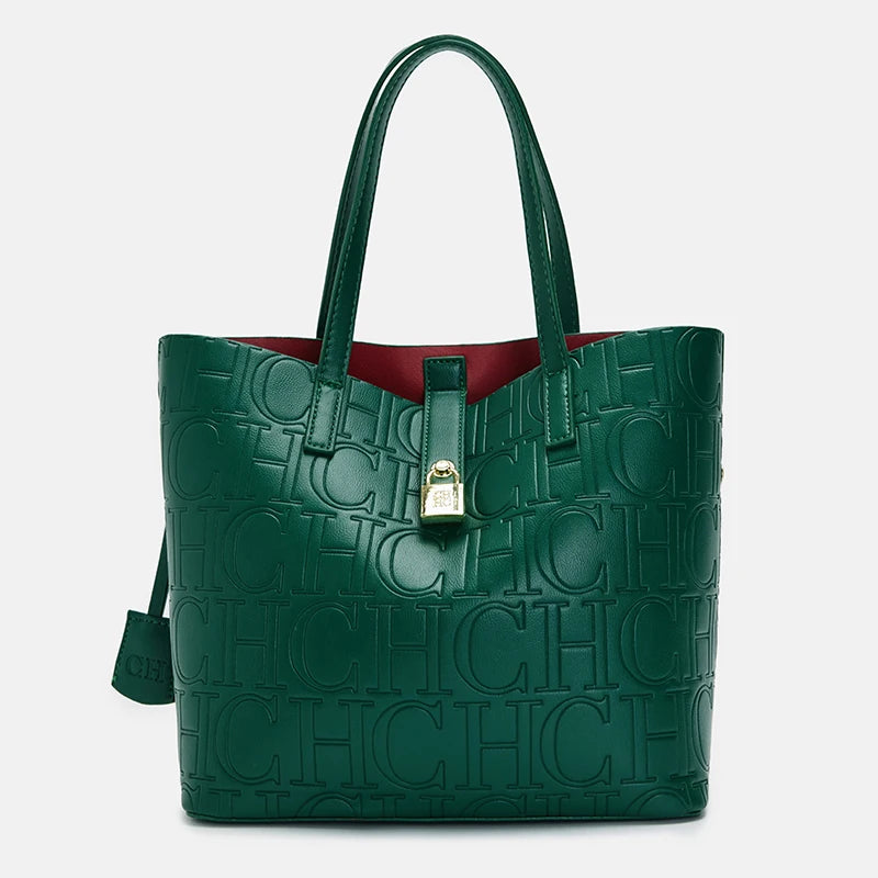 CH Classic Large Capacity Brand Shoulder Bag Letter Shoulder Strap Design Trendy Fashion Elegant Niche Crossbody Bag