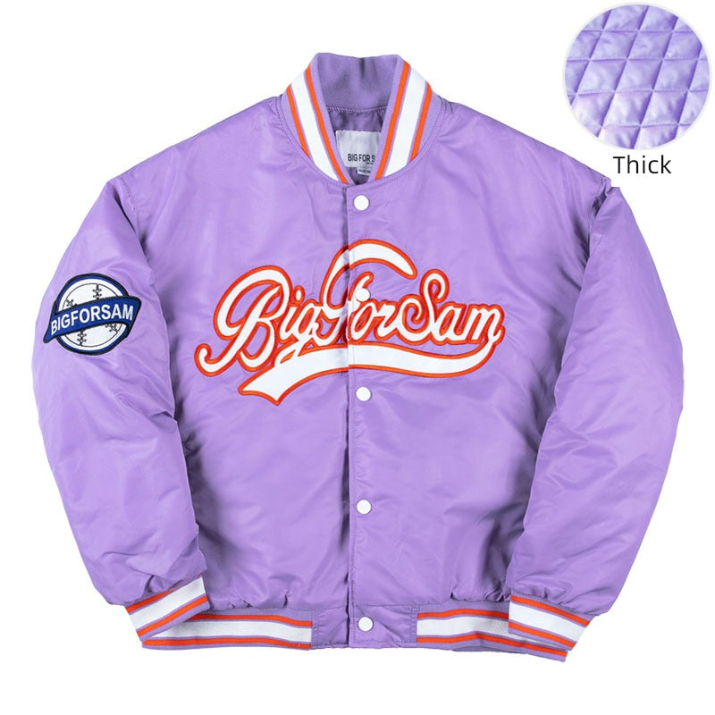 Big for Sam Spring and Autumn Loose Embroidered Baseball