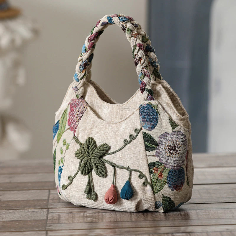 Original Ethnic Style Handbag Canvas  for Women 2025