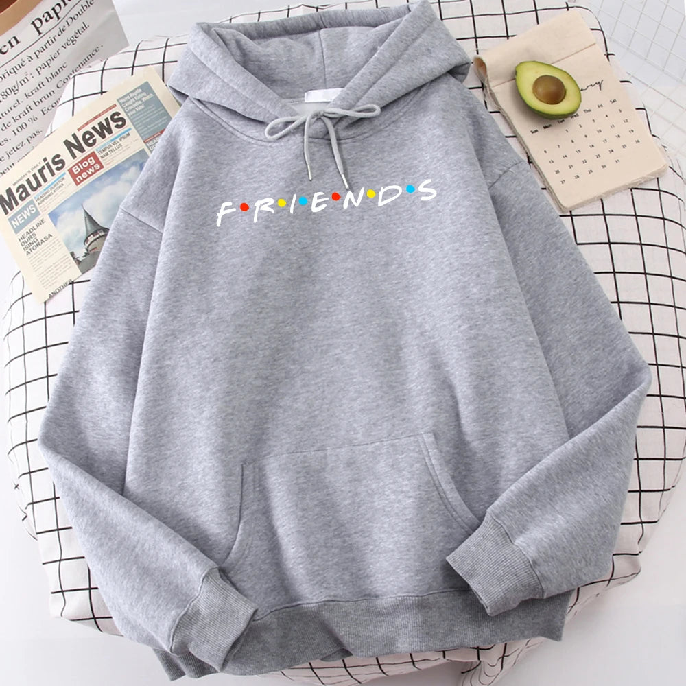 Sweatshirt Simple Crewneck Hooded Street Oversize Autumn Men's Clothes
