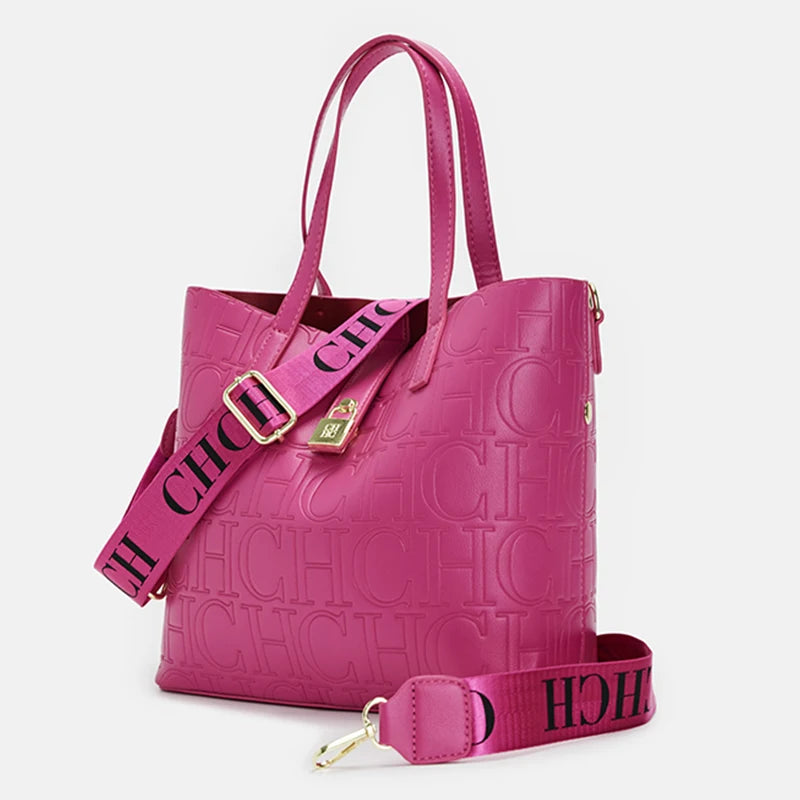 CH Classic Large Capacity Brand Shoulder Bag Letter Shoulder Strap Design Trendy Fashion Elegant Niche Crossbody Bag