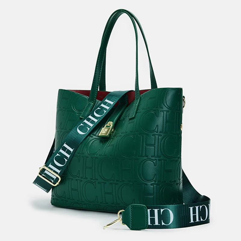CH Classic Large Capacity Brand Shoulder Bag Letter Shoulder Strap Design Trendy Fashion Elegant Niche Crossbody Bag