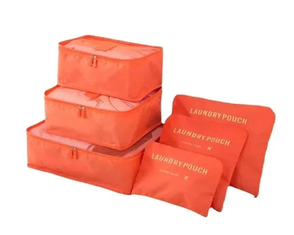 6pcs Travel Storage Bag Large Capacity Luggage Clothes Sorting Organizer Set Suitcase