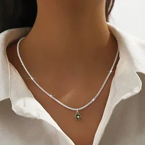 Classic Simple Shiny Double Layer Pendant Cross Pendant Necklace for Women