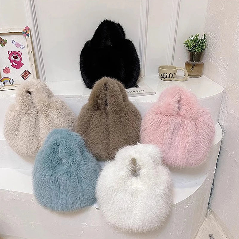 Girls Luxury Small Tote Bag Versatile Exquisite Autumn Winter Shoulder Handbag Gifts