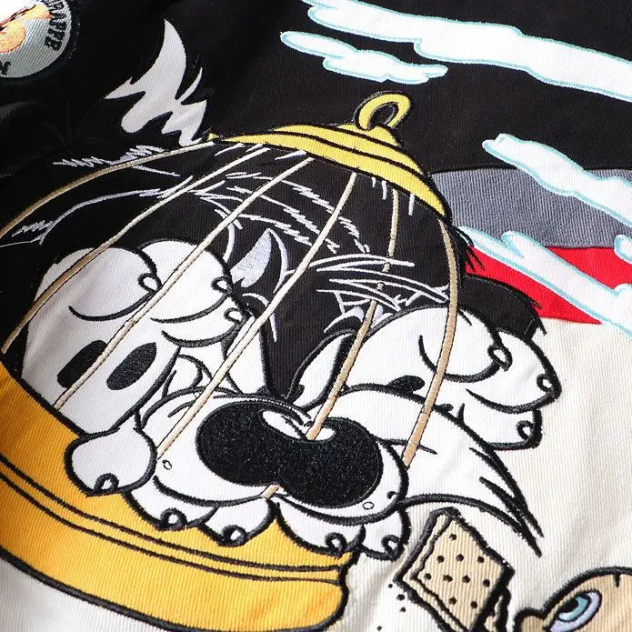 High Street Jacket Men Workwear Pure Cotton Zipper Long Sleeve Stand Collar