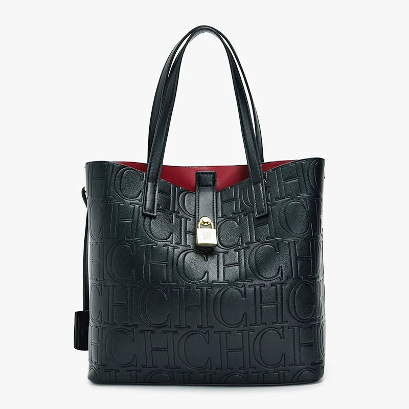 CH Classic Large Capacity Brand Shoulder Bag Letter Shoulder Strap Design Trendy Fashion Elegant Niche Crossbody Bag