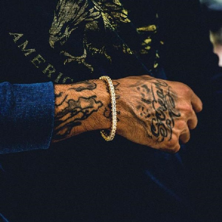 Bing Bing Hiphop Men and Women Night Club Hipster Super Flash Bracelet Rhinestone Bracelet